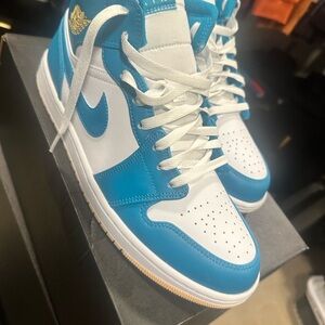 Jordan Athletic Shoes - Blue and White